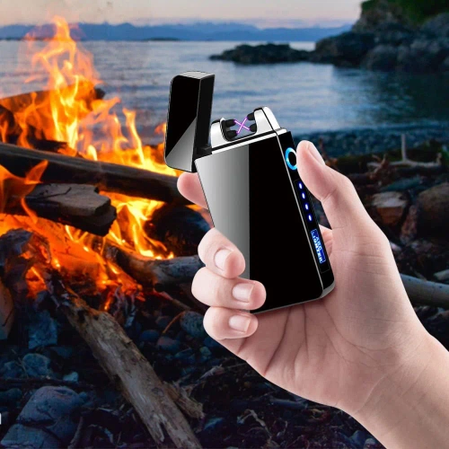 Stylisches Plasma Feuerzeug | winddicht | USB | Touchscreen | JL-613