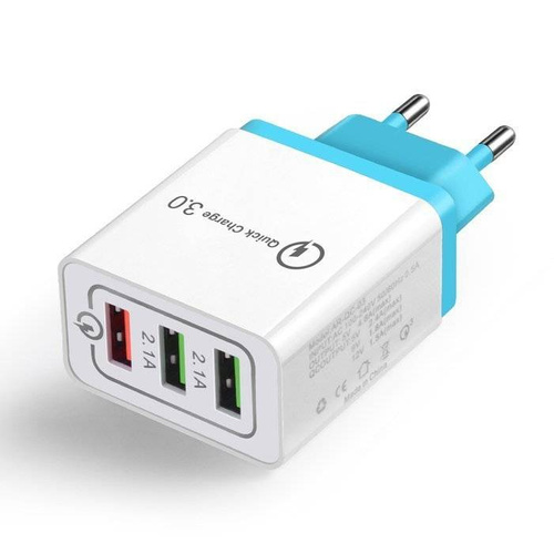Schnellladegerät mit 3 USB-Anschlüssen | Quick Charge 3.0 | CA-001