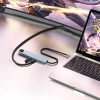 USB-C Hub mit 2x USB-A + 2x USB-C + SD + TF + HDMI + LAN | Adapter, Typ C 8-in-1 Splitter | HUB