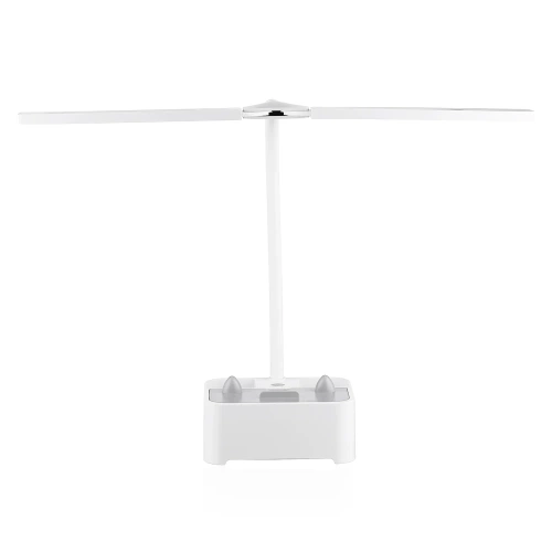Schreibtischlampe für Kinder | LED Lampe mit Organizer und Handyhalterung | Schreibtischlampe mit Farbwechselmöglichkeit | TDL-126-WEISS