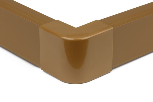Winkelverbinder für Abdeckleiste | 40x20 mm | braun | CDT-03