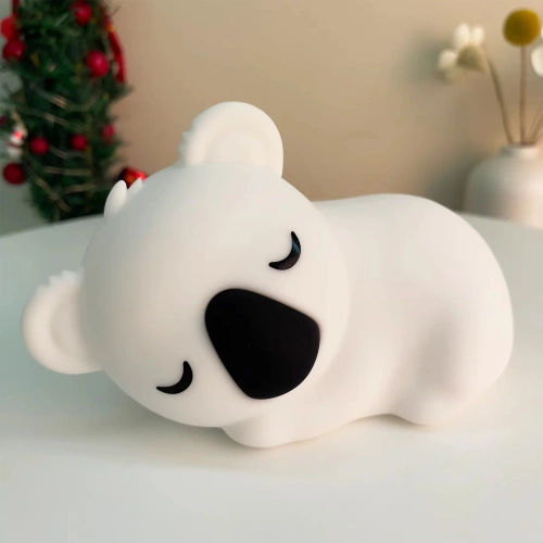 Silikon LED Koala Nachtlicht | Tragbare Kinderlampe 9 Lichtfarben | JL-708