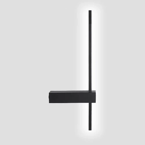 Moderne Wandleuchte 60cm 10W | Schwarze Wandlampe | LED-Lampe mit einer Farbtemperatur von 4000K | YG-W003