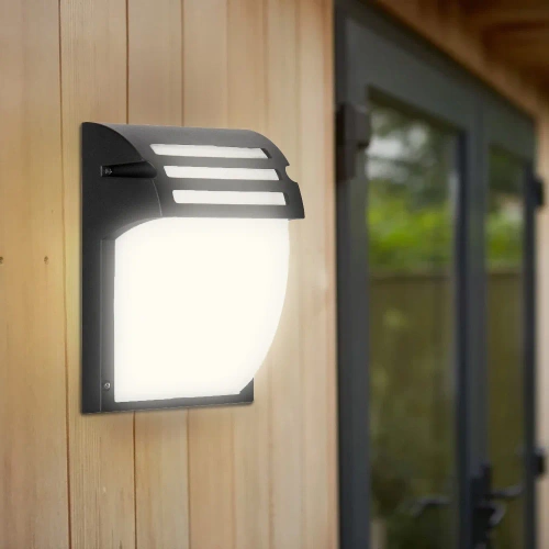 Garten-Wandleuchte | IP54, E27 | Aluminium und Glas | BD-C184