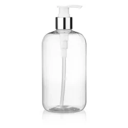 Seifenspender | Durchsichtige Flasche mit Seifenspender für Flüssigseife | XH35-TSP