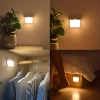 Möbelbeleuchtung mit Bewegungssensor | Kabellose Dämmerungssensorlampe | Magnetische Nachtlichtlampe mit integriertem Akku | C4765-WEISS