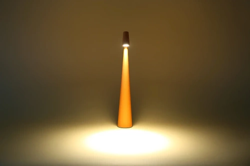 Tischlampe 33,5 cm | Kabellose Nachtlichtlampe mit eingebautem Akku | Lampe mit Touch-Steuerung | HMS-355-ORANGE