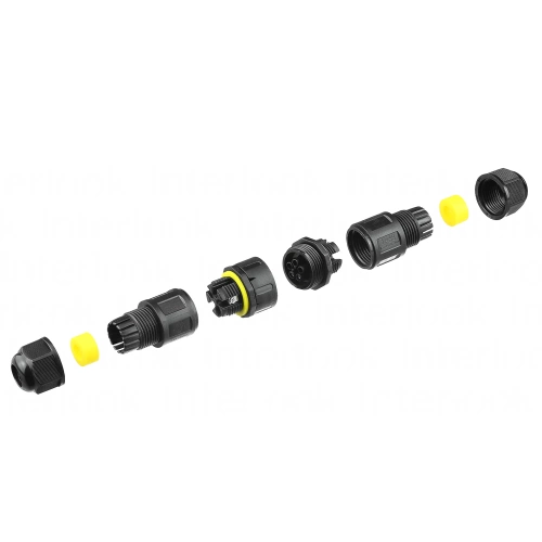 Hermetische Kabelmuffe IP68 | Schraubverbinder + 2-polige Schnellkupplung 450 V 24 A für Kabel 4–11 mm | M684-C