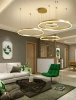 Mehrfachfunktionale moderne Hängeleuchte | LED | Gold | RLK-C04-136W-G