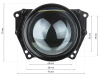 Bi-LED-Linsenset 3,0" | 6000K 65W 16000lm