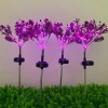 Solarblume | Solar-LED Gartenlampe Orchideenstrauß | 60 cm, 600 mAh | FLD-16-LILA