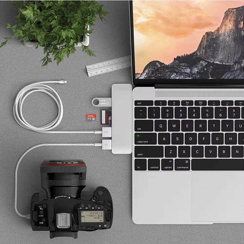 USB-C Hub mit 2x USB-A + 2x USB-C + SD + TF + HDMI | Adapter, Typ C 7-in-1 Splitter | HUB