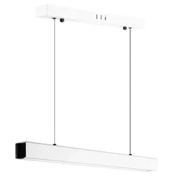 Moderne rechteckige Pendelleuchte | Fernbedienung | LED | weiß | SX41-60CM-24W-W