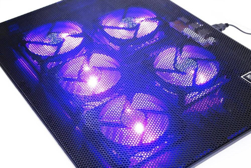 Laptop-Kühlpad 12-17" | 5 Lüfter | USB HUB | LED | V5