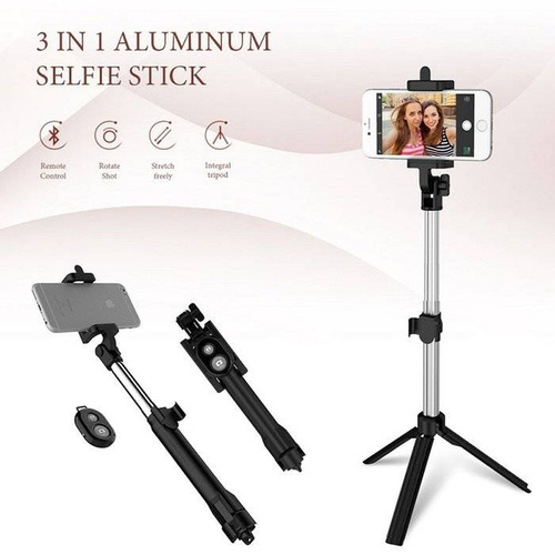 Selfie-Stick mit Bluetooth-Fernauslöser | Monopod Stativ | Kamerastativ | PSI-S003