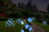 Solarblume | Solar-LED-Gartenlampe Blaue Rosen | 74 cm, 600 mAh | FLD-35-BLUE