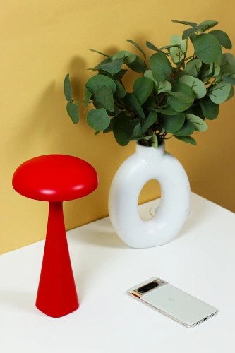 Berührende Lampe mit eingebautem Akku | Nachtlicht mit Farbwechsel-Funktion | JX27-RED
