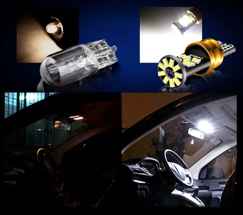 Standlichtbirne W5W | LED-Innenbeleuchtung | Einführbare Glühbirne mit Can-Bus | T10-27SMD