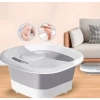 Faltbarer Wasser-Massagestab | Whirlpool-Badewanne | Fußmassagegerät mit Infrarot | Q-806-GREY