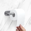Silberner Papiergriff | Selbstklebender Toilettenpapierhalter | JZU-304-SILVER