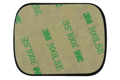 Magnetische Handy-Halterungsplatten Set | 2 Stück (rund + rechteckig) | schwarz Kunstleder