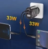 Schnellladegerät Netzteil 65W mit USB- und PD 3.0-Anschlüssen (USB-C) | BK-389-GAN