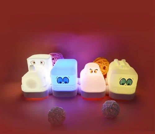 LED-Nachtlicht für Kinder | Silikon, tragbar, 9 Lichtfarben | JL-604