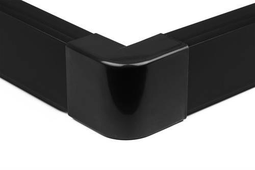 Eckverbinder für Abdeckleiste | 40x20 mm | schwarz | CDT-03