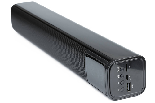 Kabelloser Bluetooth-Computer-Soundbar | Uhr, Wecker, AUX, TF | 2200mAh, 10W, 20Hz-20kHz | S8