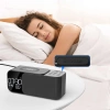FM-Radio mit Wecker und kabellosem Ladegerät | Multifunktionswecker mit Bluetooth | WD-500-BK