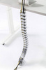 Kabel- und Drahtabdeckung 1,3m | Vertikaler Kabelkanal | Silber | QN-1501