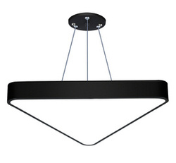 Deckenpendelleuchte LED 40W | Voll dreieckig | Aluminium | Blendfreies CCD | Φ60x6 | LPL-007