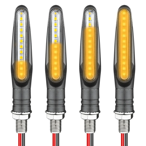 Dynamische LED Blinker für Motorräder | 12 LEDs | Blase | 4 Stück | MSL-12LED-04