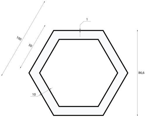 LED-Hängelampe 60W | Sechseck | Aluminium | CCD blendfrei | Φ100x6 | LPL-002