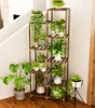 Holzblumenständer für Töpfe | Pflanzenständer | Blumenregal | NZ252-BAMBOO