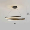 Moderne Pendelleuchte 40 cm | Spirale LED Lampe 42W | RLO-40CM-42W-B