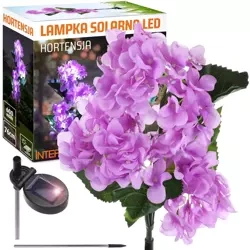 LED-Gartenleuchte Solar Blume Hortensie | 76 cm, 600 mAh | lila | FLD-37-PURPLR