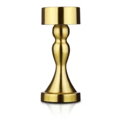 LED-Tischleuchte mit integriertem Akku | Nachttischleuchte mit drei Lichtfarben | Stimmungslicht für Hotel, Restaurant | gold | HJA10-A-GOLD