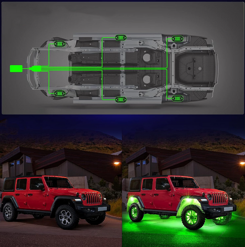 LED-Unterbodenbeleuchtung | RGB | 12 Stück