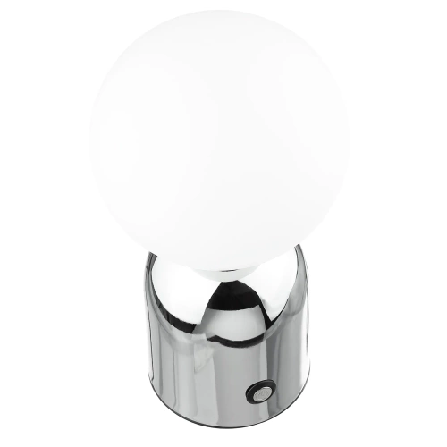 Elegante Tischleuchte mit einstellbarer Farbe und Lichtintensität | Berührungsempfindliche Nachtlampe mit eingebautem Akku | YG-D031-SILVER