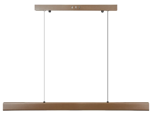 Moderne rechteckige Pendelleuchte | Fernbedienung | LED | Braun | SX41-80CM-32W-BR