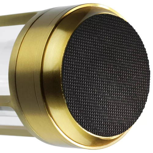 Camping-Tischlampe mit eingebautem 2000mAh Akku und Touchpanel | 3 Helligkeitsstufen, dimmbar | Gold | HJA27