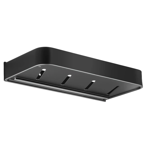 Badezimmerregal über dem Waschbecken | Duschablage | Schwarz | BSU-L30CM-B