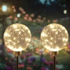 Solar Gartenlampe LED Kugel | 66 cm, 600 mAh | FLD-29-W