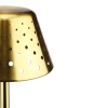 Tischlampe mit eingebautem Akku | Nachtlicht mit drei Leuchtfarben | Stimmungsvolle Lampe für Hotel, Restaurant | HJA15-GOLD