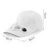 Kappe mit eingebautem Lüfter | Kühlkappe | SFH-8934-WEISS | Solar-Kappe mit Lüfter