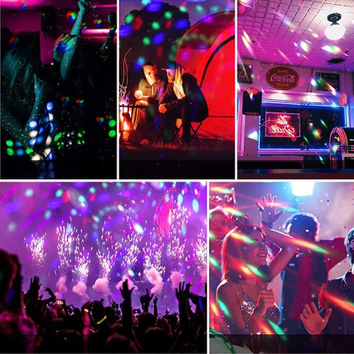Mini-Disco-Kugel | Kabellos | USB | Für das Auto und Zuhause 