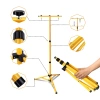 Arbeitsstativ 1,6M für Scheinwerfer | Beleuchtungsset 2 Halogenlampen 10W mit Stativ | FLT-1.6M