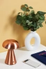 Tischlampe mit integriertem Akku | Nachtlicht mit drei Leuchtfarben | Stimmungsvolle Lampe für Hotel, Restaurant | HJA24-COPPER