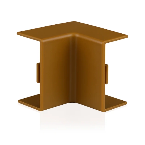 Innen-Eckverbinder | 40×20 mm | braune Kabelabdeckung | CDT-04-Brown